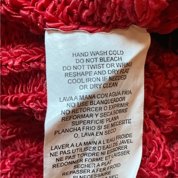 Cropped Short Sleeve Coral Sweater - Picture 4 of 4